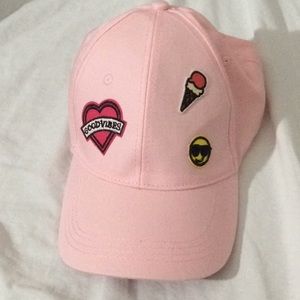 3/$25🌹SO Good Vibes Patch Pink Hat